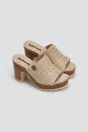 Mules με ψάθινη φάσα Refresh 172703