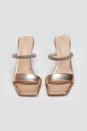 Mules με στρας λουράκι TFP - Χαλκός - thefashionproject.gr - TFP