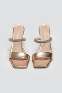 Mules με στρας λουράκι TFP - Χαλκός - thefashionproject.gr - TFP