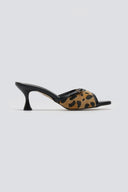 Mules με συνθετικό ponyskin TFP - Leopard - thefashionproject.gr - TFP