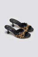Mules με συνθετικό ponyskin TFP - Leopard - thefashionproject.gr - TFP