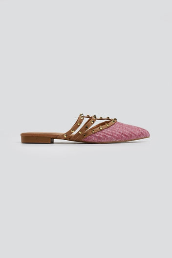 Mules μυτερά με τρουκς ERYNN - Φούξια - thefashionproject.gr - ERYNN