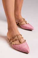 Mules μυτερά με τρουκς ERYNN - Φούξια - thefashionproject.gr - ERYNN
