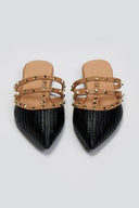 Mules μυτερά με τρουκς ERYNN - Μαύρο - thefashionproject.gr - ERYNN