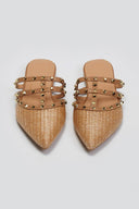 Mules μυτερά με τρουκς ERYNN - Τάουπε - thefashionproject.gr - ERYNN
