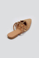 Mules μυτερά με τρουκς ERYNN - Τάουπε - thefashionproject.gr - ERYNN