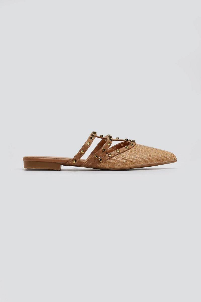 Mules μυτερά με τρουκς ERYNN - Τάουπε - thefashionproject.gr - ERYNN