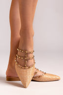 Mules μυτερά με τρουκς ERYNN - Τάουπε - thefashionproject.gr - ERYNN
