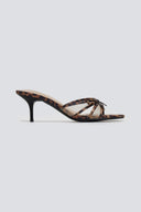 Mules σατέν με διαφάνεια και print CORINA - Leopard - thefashionproject.gr - CORINA