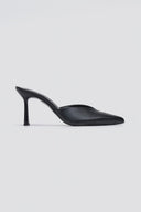 Mules Stiletto V Cut TFP - Black Matte - thefashionproject.gr - TFP