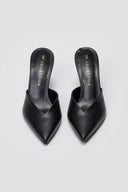Mules Stiletto V Cut TFP - Black Matte - thefashionproject.gr - TFP