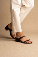 CORINA - Mules with Toe Ring - Brown Suede