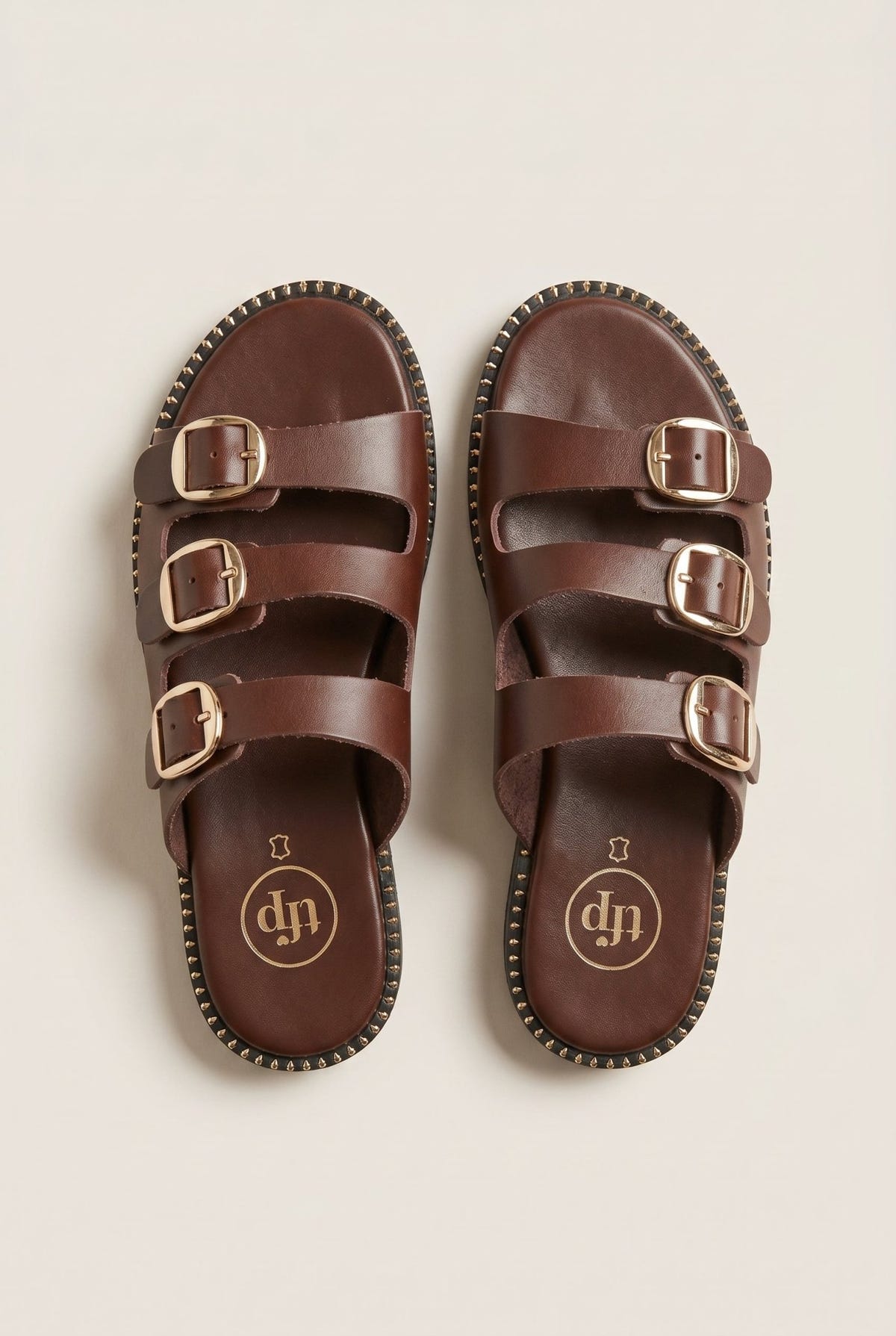 TFP - Nubuck Leather Sandals - Brown Matte