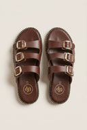 TFP - Nubuck Leather Sandals - Brown Matte