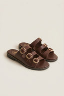 TFP - Nubuck Leather Sandals - Brown Matte