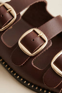 TFP - Nubuck Leather Sandals - Brown Matte