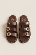 TFP - Nubuck Leather Sandals - Brown Matte