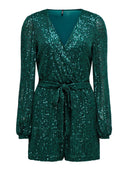 Ολόσωμο σορτς με παγιέτες 15306341 - Σμαραγδί - thefashionproject.gr - ONLY