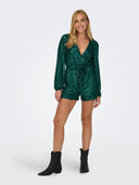 Ολόσωμο σορτς με παγιέτες 15306341 - Σμαραγδί - thefashionproject.gr - ONLY