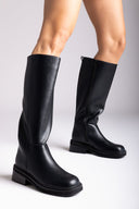 ONLY 15356385 Square - Toe Boots - Black Matte - thefashionproject.gr - ONLY