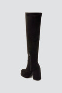 Over the Knee Platform Boots - Black Suede - thefashionproject.gr - MARQUIIZ