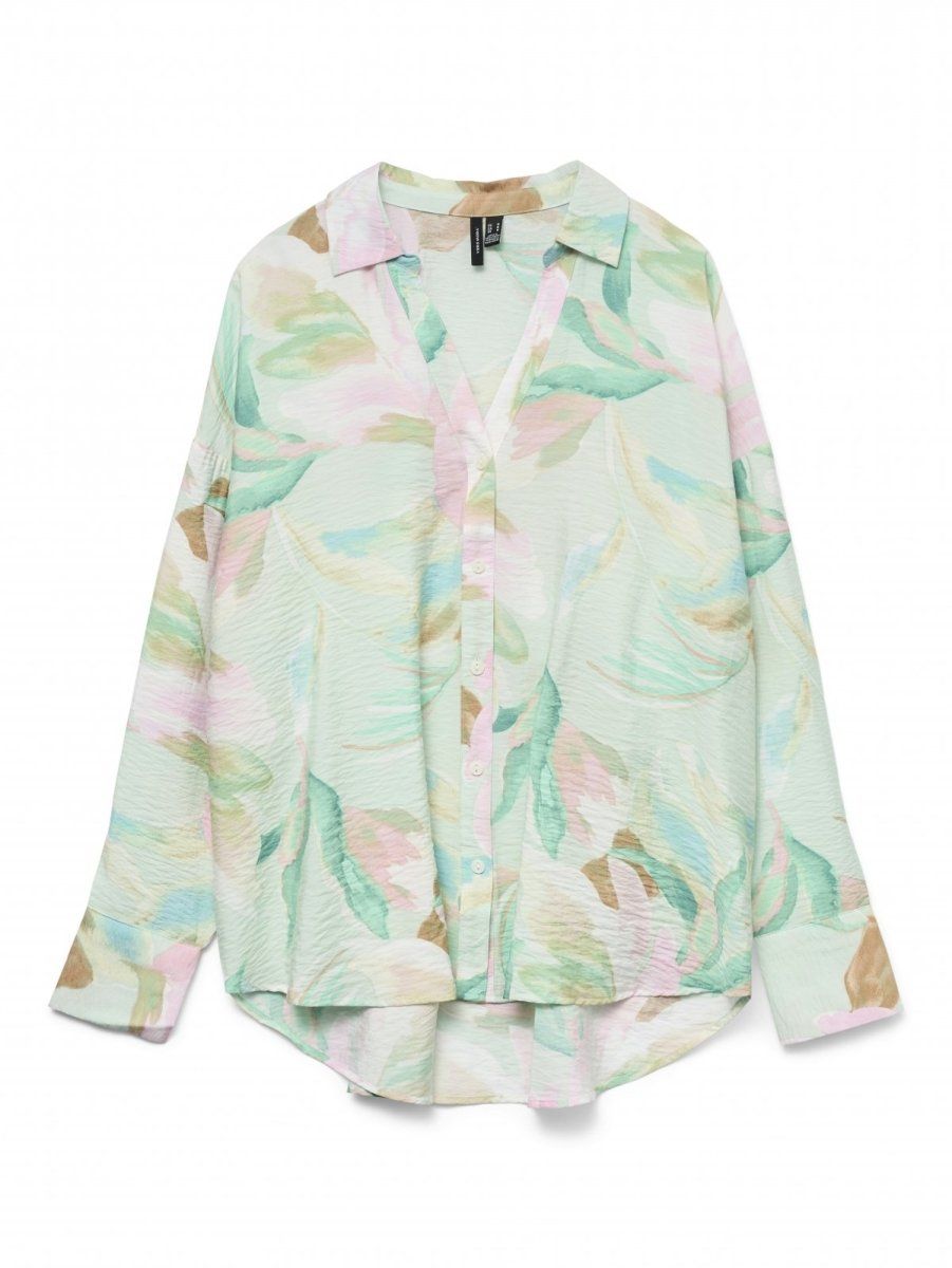 Oversize πουκάμισο με print φλοραλ Vero Moda 10315150 - Multi - thefashionproject.gr - VERO MODA