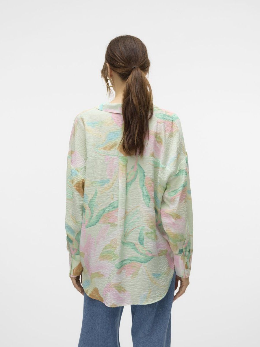 Oversize πουκάμισο με print φλοραλ Vero Moda 10315150 - Multi - thefashionproject.gr - VERO MODA