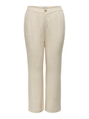 Παντελόνα λινή ψηλόμεση plus size CARMAKOMA 15319370 - Ζαχαρί - thefashionproject.gr - CARMAKOMA