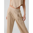 Παντελόνα με λινό Vero Moda 10282493 - Κάμελ - thefashionproject.gr - VERO MODA