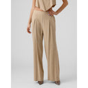 Παντελόνα με λινό Vero Moda 10282493 - Κάμελ - thefashionproject.gr - VERO MODA