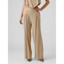 Παντελόνα με λινό Vero Moda 10282493 - Κάμελ - thefashionproject.gr - VERO MODA