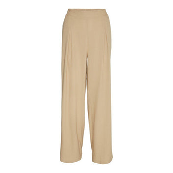 Παντελόνα με λινό Vero Moda 10282493 - Κάμελ - thefashionproject.gr - VERO MODA