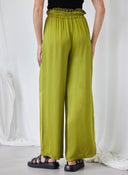 Παντελόνα σατέν με print στη μέση - Lime - thefashionproject.gr - The Fashion Project