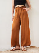 Παντελόνα σατέν με print στη μέση - Ταμπά - thefashionproject.gr - The Fashion Project