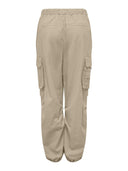 Παντελόνι cargo με stopper στη μέση ONLY 15308795 - Μπεζ - thefashionproject.gr - ONLY