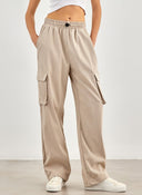 Παντελόνι cargo ONLY 15301004 - Μπεζ - thefashionproject.gr - ONLY