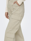 Παντελόνι cargo Only 15311291 - Μπεζ - thefashionproject.gr - ONLY