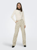 Παντελόνι cargo Only 15311291 - Μπεζ - thefashionproject.gr - ONLY