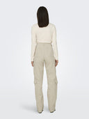 Παντελόνι cargo Only 15311291 - Μπεζ - thefashionproject.gr - ONLY