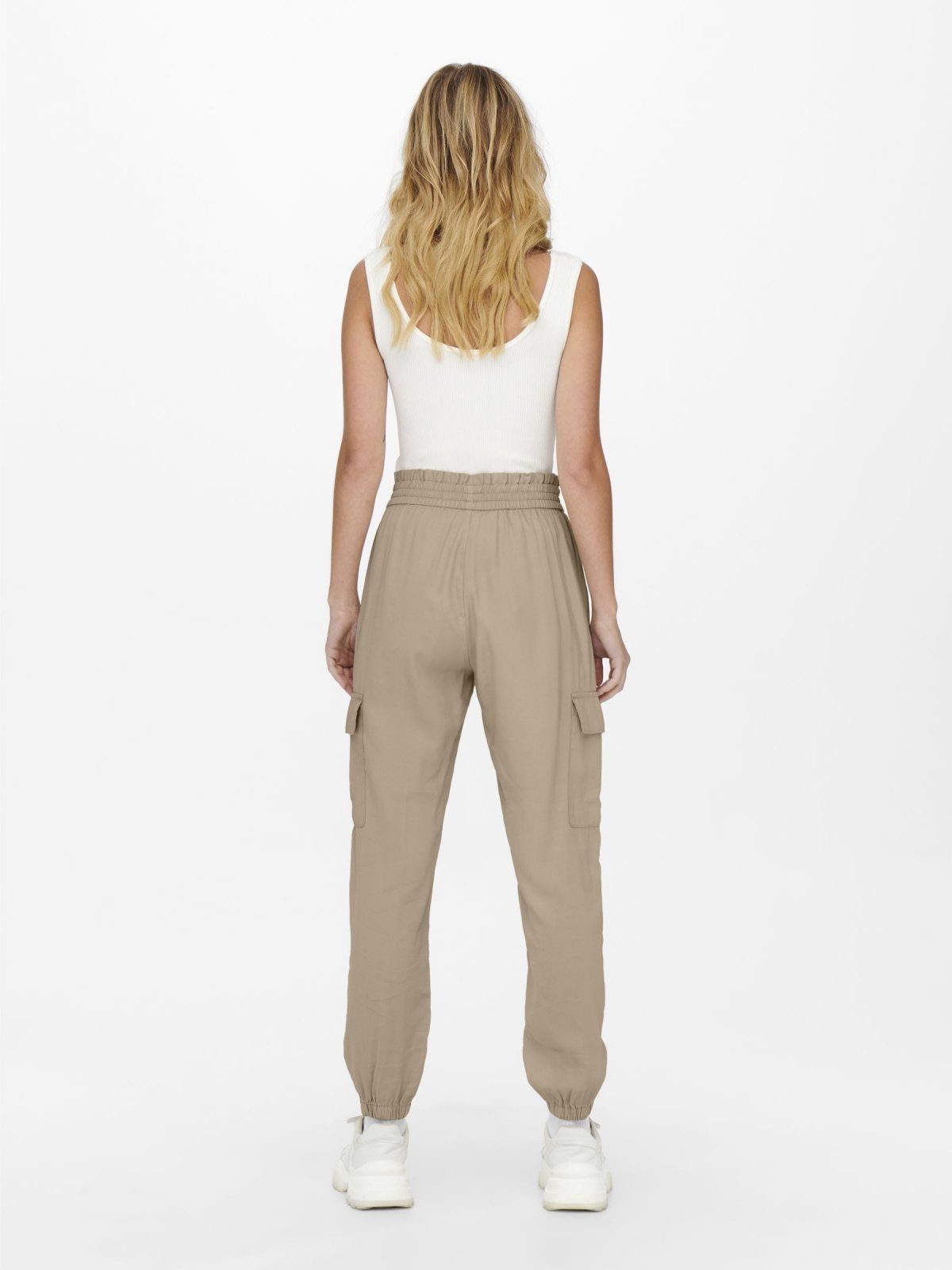 Παντελόνι cargo υφασμάτινο ONLY 15245364 - Άμμου - thefashionproject.gr - ONLY