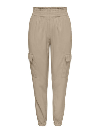 Παντελόνι cargo υφασμάτινο ONLY 15245364 - Άμμου - thefashionproject.gr - ONLY