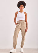 Παντελόνι cargo υφασμάτινο ONLY 15245364 - Άμμου - thefashionproject.gr - ONLY