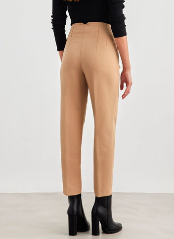 Παντελόνι chino με μικρό άνοιγμα - Κάμελ - thefashionproject.gr - The Fashion Project