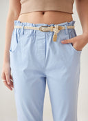 Παντελόνι chino με ζώνη - Γαλάζιο - thefashionproject.gr - The Fashion Project