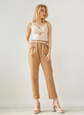 Παντελόνι chino με ζώνη - Κάμελ - thefashionproject.gr - The Fashion Project