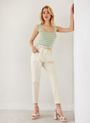 Παντελόνι chino με ζώνη - Ζαχαρί - thefashionproject.gr - The Fashion Project