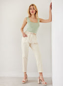 Παντελόνι chino με ζώνη - Ζαχαρί - thefashionproject.gr - The Fashion Project
