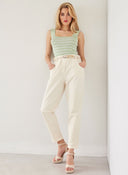 Παντελόνι chino με ζώνη - Ζαχαρί - thefashionproject.gr - The Fashion Project