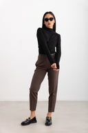 Παντελόνι cigarette Vero Moda 10320940 - Καφέ - thefashionproject.gr - VERO MODA