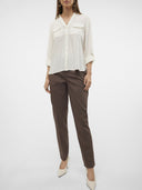 Παντελόνι cigarette Vero Moda 10320940 - Καφέ - thefashionproject.gr - VERO MODA